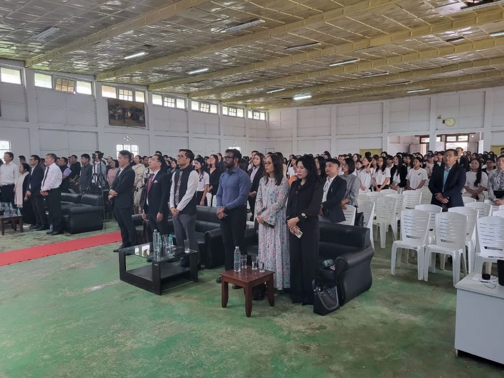 The guest panelists at the 63rd Foundation Day-cum-Annual Lecture Series-II of Kohima Science College, Jotsoma, on September 14. (Morung Photo)